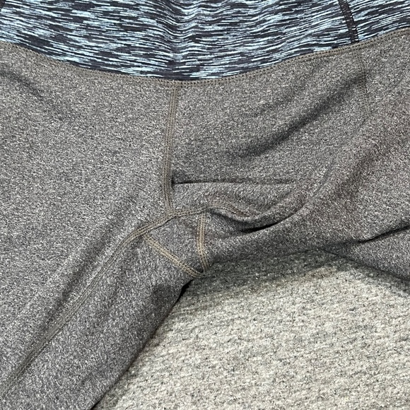 Athleta Charcoal Splits Revelation Capri Legging Contrasting Panels Size Small - Picture 8 of 15